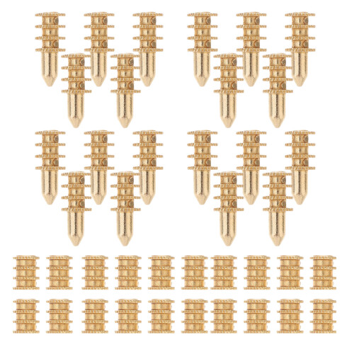 2 Pack Bolt Sleeve Connectors Table Pin Dowels Leg Mounting Hardware