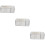 3Pièces Boîtes À Mouchoirs Transparentes Multi-Usages Pour Bureau 9