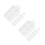 20 Pcs Plastic 6 Well Rectangular Paint Tray Palettes For Watercolor 4