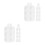 20 Pcs Plastic 6 Well Rectangular Paint Tray Palettes For Watercolor 7