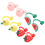 8Pcs Cartoon Fruit Silicone Straw Tips Cover Reusable Drinking Plugs 8