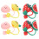 8Pcs Cartoon Fruit Silicone Straw Tips Cover Reusable Drinking Plugs 11