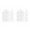 20 Pcs Plastic 6 Well Rectangular Paint Tray Palettes For Watercolor 5
