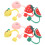 8Pcs Cartoon Fruit Silicone Straw Tips Cover Reusable Drinking Plugs 9