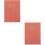 2 Pack Mini Agenda Book Work 10.60x7.80x0.80cm Pink 8