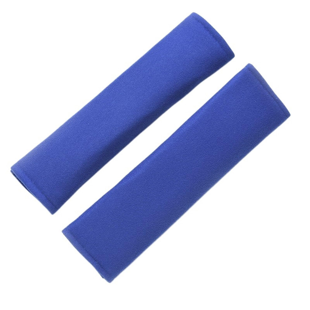 Car Seat Belt Cover Universal Fit Adjustable Plush Shoulder Pad 2 Pieces Soft Seat Belt Pad For Kids And Adults Blue 9354506104566