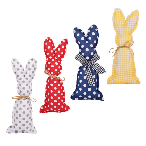 16 Pcs Rustic Easter Bunny Decor Farmhouse Fabric Rabbit Ornament 2