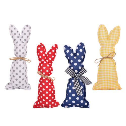 16 Pcs Rustic Easter Bunny Decor Farmhouse Fabric Rabbit Ornament 1