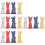 16 Pcs Rustic Easter Bunny Decor Farmhouse Fabric Rabbit Ornament 9