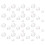 2 Pcs Flat Bottom Round Patch Resin Decors Diy Handicraft Supplies 9