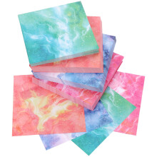 4 Count Square Origami Paper Colored Folding Diy Foldable Child