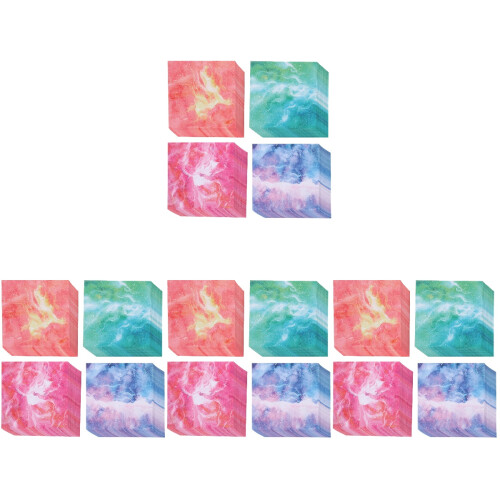 4 Count Square Origami Paper Colored Folding Diy Foldable Child 1
