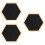 3 Pcs Multi-Purpose Memo Board Hexagon Photo Message Board 7