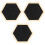 3 Pcs Multi-Purpose Memo Board Hexagon Photo Message Board 3