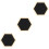 3 Pcs Multi-Purpose Memo Board Hexagon Photo Message Board 5