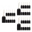 150 Sets Double-Sided Writable Mini Chalkboard Tags With String 6