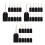 150 Sets Double-Sided Writable Mini Chalkboard Tags With String 10