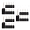150 Sets Double-Sided Writable Mini Chalkboard Tags With String 4