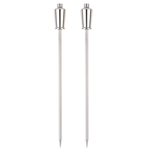 2Pcs Stainless Steel Cocktail Picks With Shaker Pattern