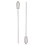 2Pcs Stainless Steel Cocktail Picks With Shaker Pattern 7