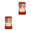 2Pcs Pu Watch Box Storage Organizer Display Case 9