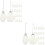 72 Pcs Clear Flat Christmas Ball Ornaments For Tree 8
