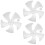 3pcs 14 Floor Fan Wall Fan Replacement Parts Plastic White 10