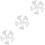 3pcs 14 Floor Fan Wall Fan Replacement Parts Plastic White 9