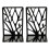 2Paires Range- Métal Noir Pour Bureau Maison 9