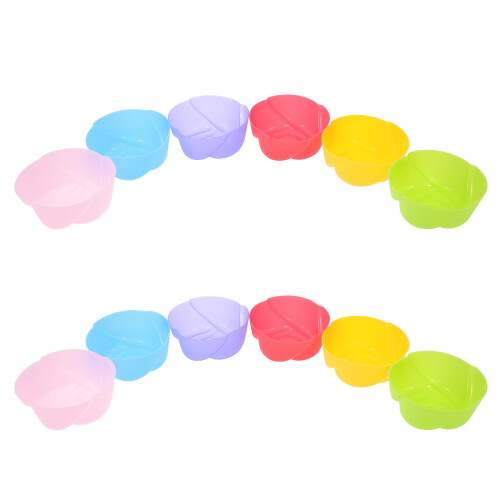 12Pcs Silicone Rose Mold For Cake Pudding Jelly Chocolate Decorating