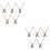 10 Pcs Wooden Diy Clock Pointer Replacement Part Wood Color 6