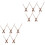10 Pcs Wooden Diy Clock Pointer Replacement Part Wood Color 3