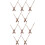 10 Pcs Wooden Diy Clock Pointer Replacement Part Wood Color 5