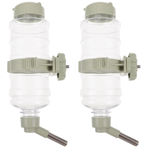 2 Pcs Automatic Pet Water Dispenser Feeder Supply 1