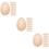 3 Count Wood Eggs Unfinished Simulation Wooden Fake For Decorating 11