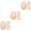 3 Count Wood Eggs Unfinished Simulation Wooden Fake For Decorating 7