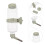 2 Pcs Automatic Pet Water Dispenser Feeder Supply 10