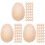 3 Count Wood Eggs Unfinished Simulation Wooden Fake For Decorating 4