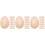3 Count Wood Eggs Unfinished Simulation Wooden Fake For Decorating 6