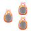 3Pcs Hamster Hide House Ceramic Guinea Pig Small Pet Supply 2