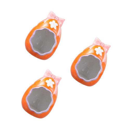 3Pcs Hamster Hide House Ceramic Guinea Pig Small Pet Supply 2