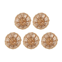 15 Pcs Handwoven Bamboo Bird Nest Cage With Hook For Small Birds