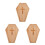 3Pcs Wood Serving Tray: Halloween Coffin Shape For Party Snacks Decor 7