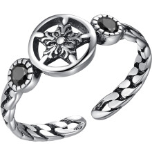 3Pcs Hollow Five-Pointed Star Ring For Girls