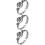 3Pcs Hollow Five-Pointed Star Ring For Girls 8