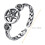 3Pcs Hollow Five-Pointed Star Ring For Girls 10