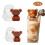 3D Teddy Bear Silicone Mold for Cake Soap Candle Ice Cube 1