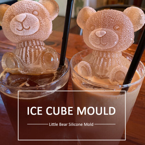 3D Teddy Bear Silicone Mold for Cake Soap Candle Ice Cube 1