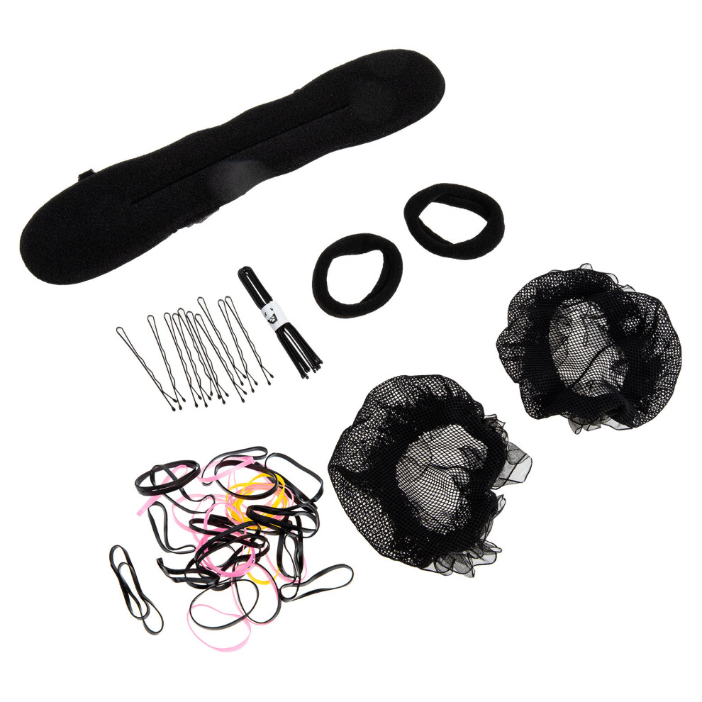 Ohphcall 5 Sets Elastic Invisible Hair Bun Nets For Women Girls