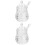 2 Sets Honey Pot With Dipper Mini Jars Transparent Bottle Container 5